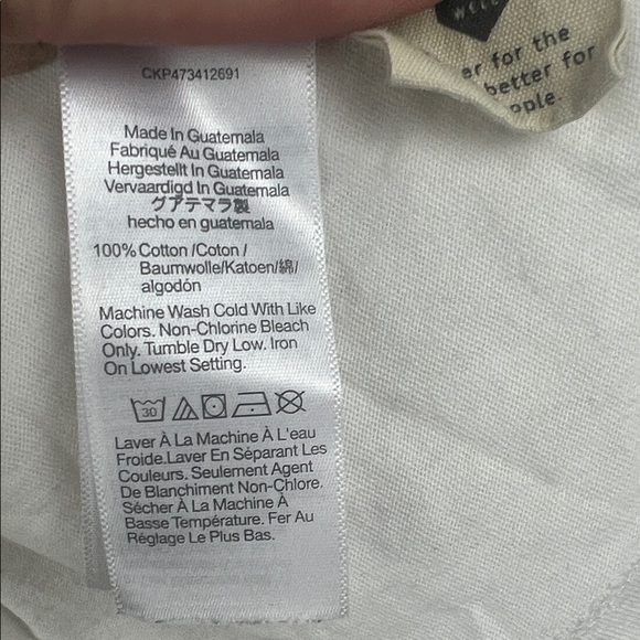 Madewell Softfade Cotton Perfect Vintage Tee in White Size Large - Picture 3 of 4